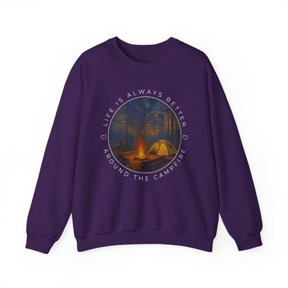 Life is Always Better Around the Campfire Graphic Sweatshirt