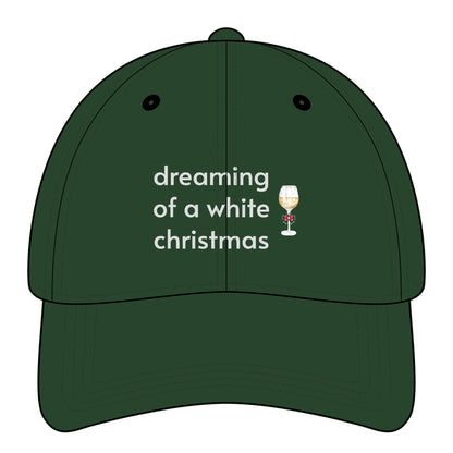 Dreaming of a White Christmas Minimalist Style Cap