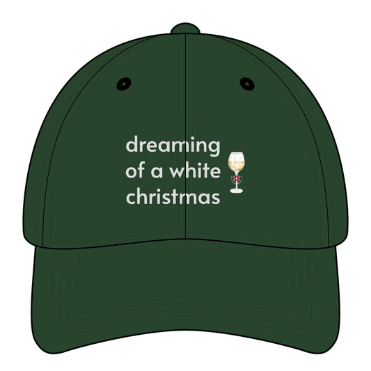 Dreaming of a White Christmas Minimalist Style Cap
