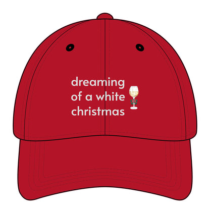 Dreaming of a White Christmas Minimalist Style Cap