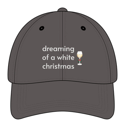 Dreaming of a White Christmas Minimalist Style Cap
