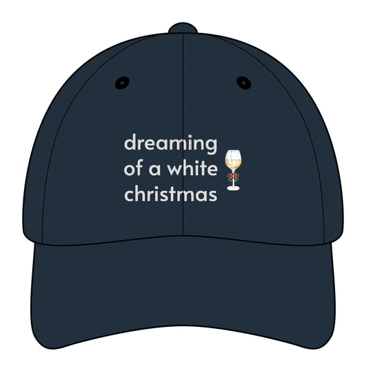 Dreaming of a White Christmas Minimalist Style Cap