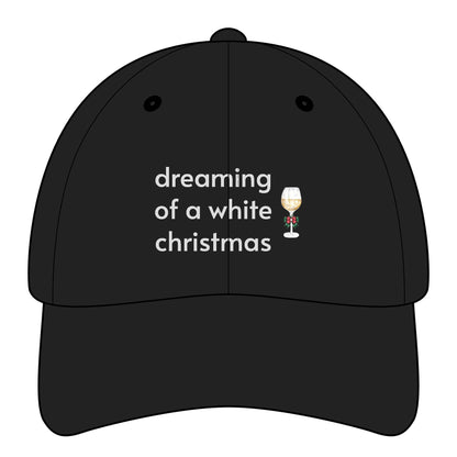 Dreaming of a White Christmas Minimalist Style Cap