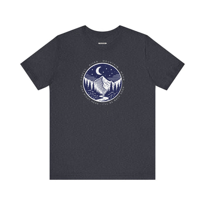 Forest River Mountain Moon Graphic T-Shirt