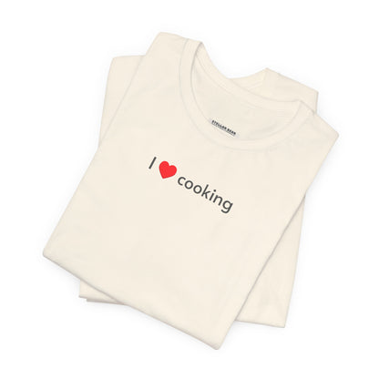 I Love Cooking Minimalist Style T-Shirt