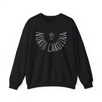 North Carolina Liquid Letters Graphic Sweatshirt