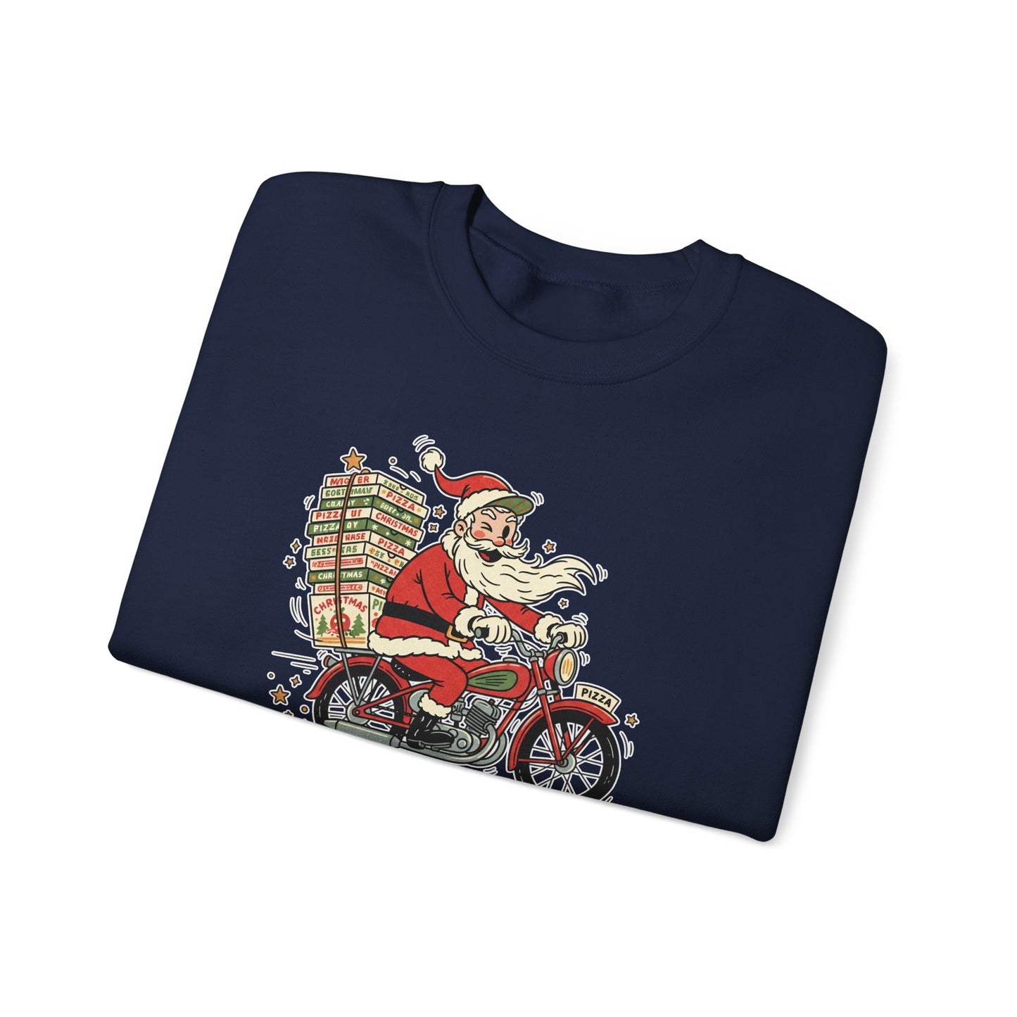 Santa Prefers Pizza Graphic Sweatshirt
