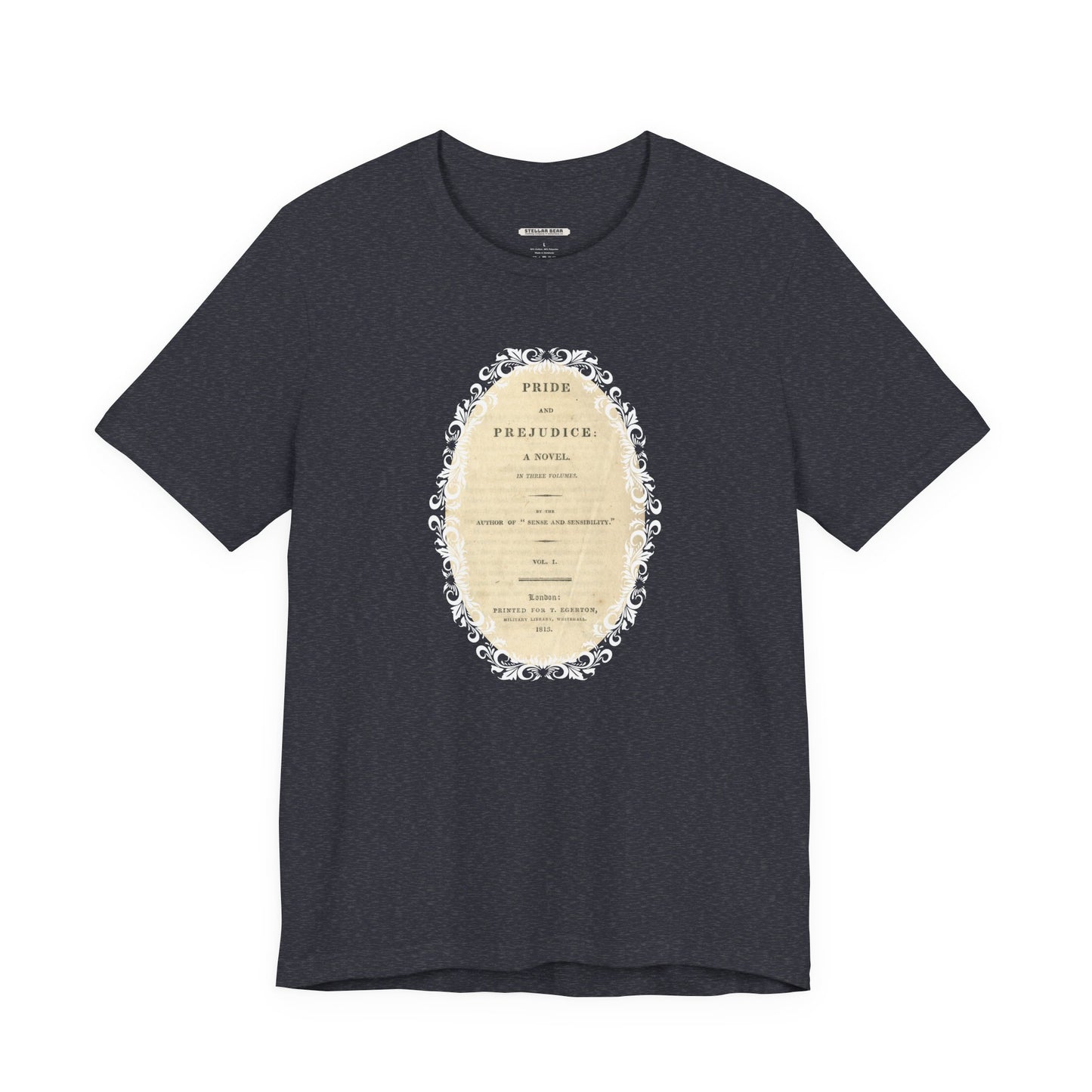 Pride and Prejudice First Edition Title Page 1813 Vintage Graphic T-Shirt (Jane Austen)