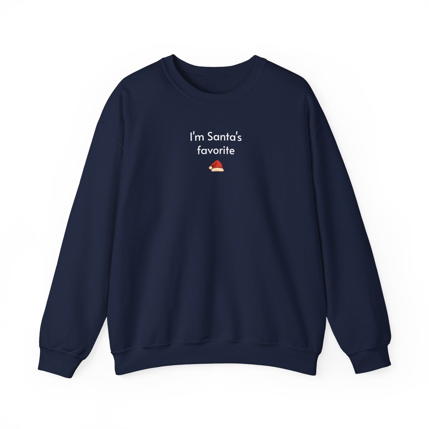 I'm Santa's Favorite Minimalist Style Sweatshirt
