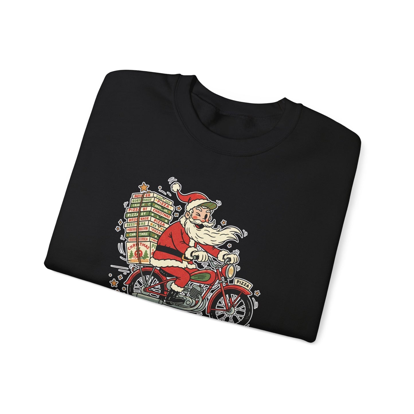 Santa Prefers Pizza Graphic Sweatshirt