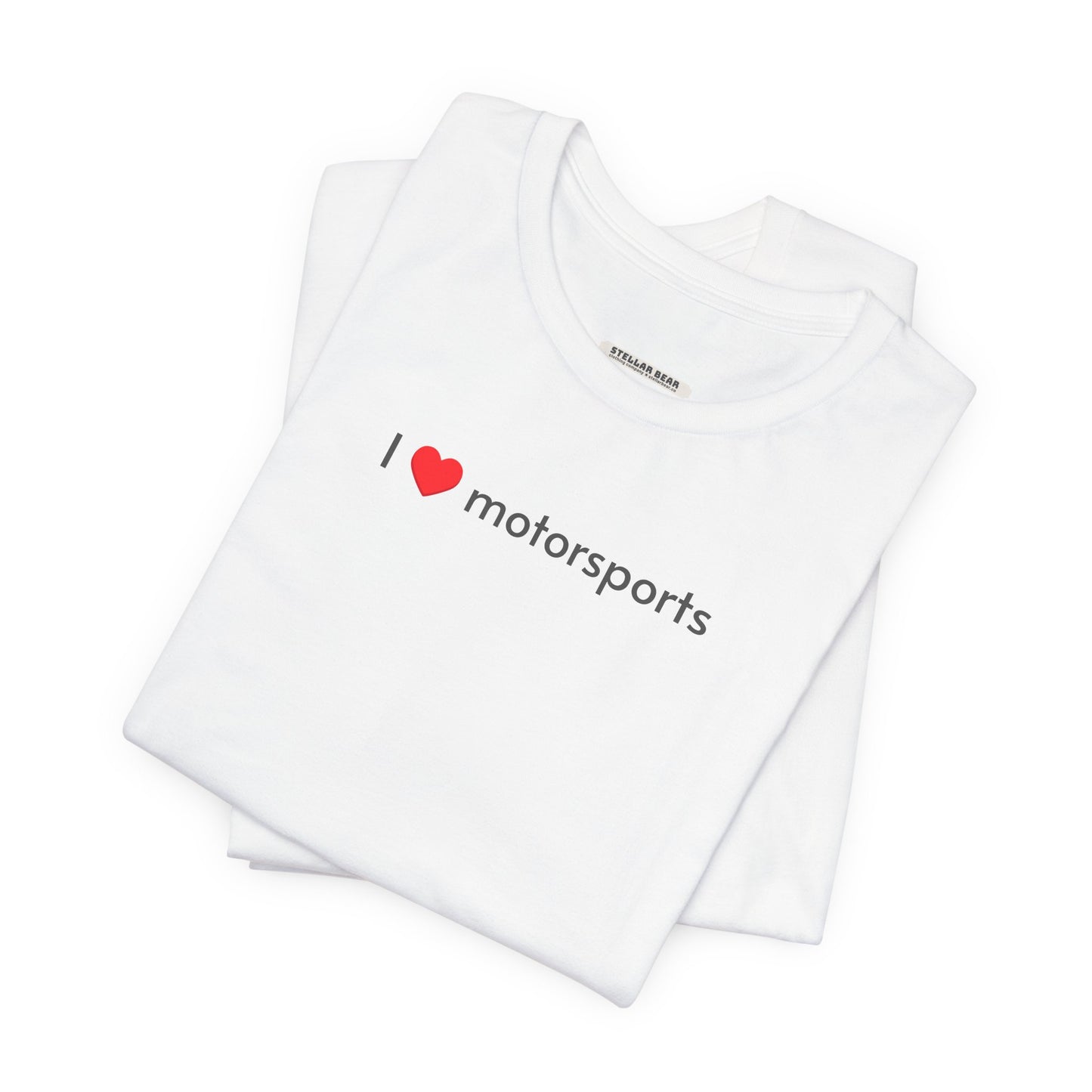 I Love Motorsports Minimalist Style T-Shirt