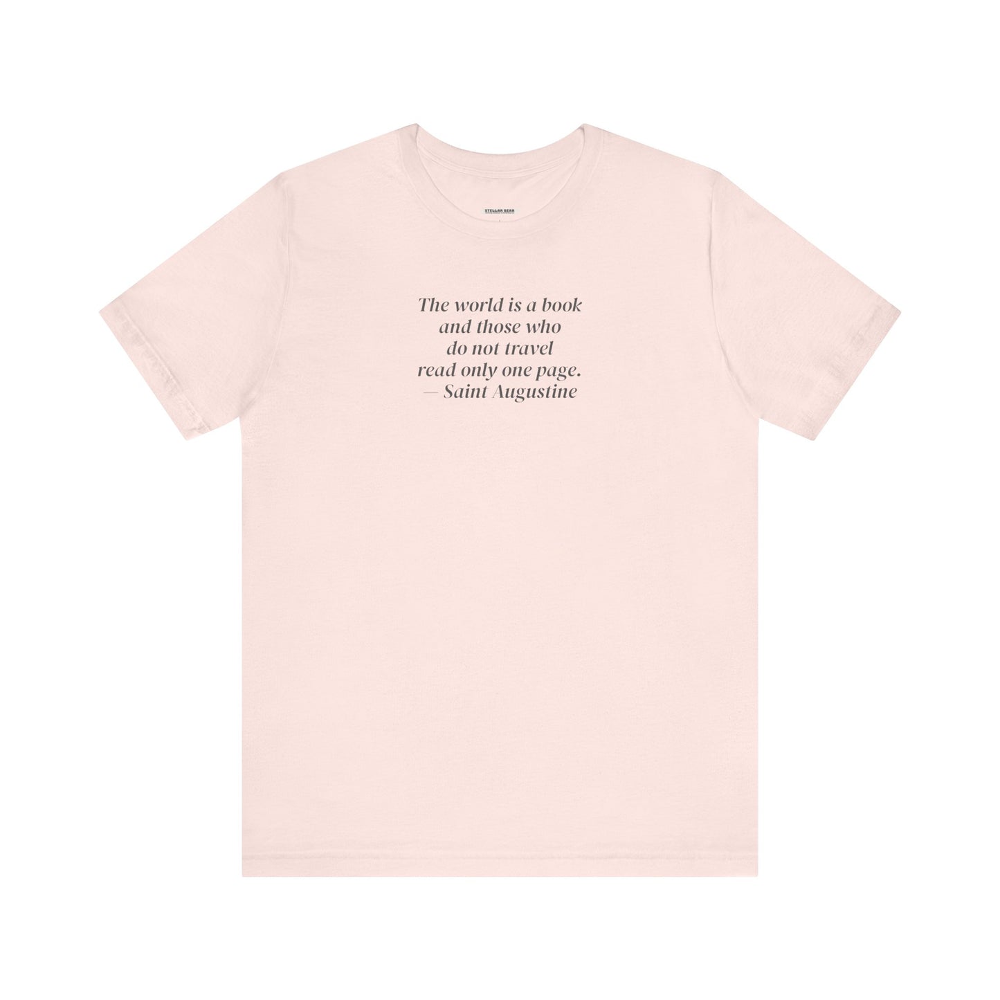 The World is a Book ... Travel Minimalist Style T-Shirt (St. Augustine)