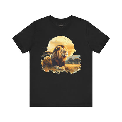 Lion Looking Graphic T-Shirt