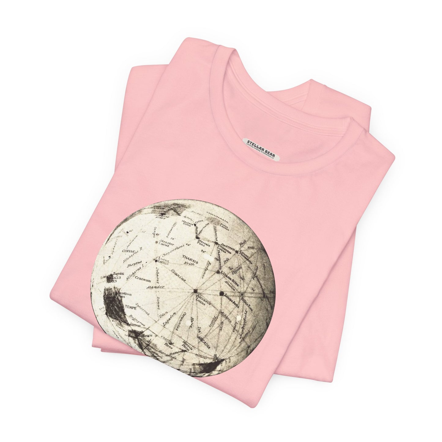 Maps of Canals on Mars 1908 Illustration Vintage Graphic T-Shirt