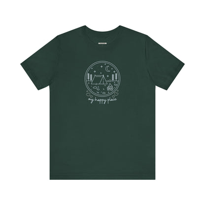 My Happy Place (Camping) Graphic T-Shirt