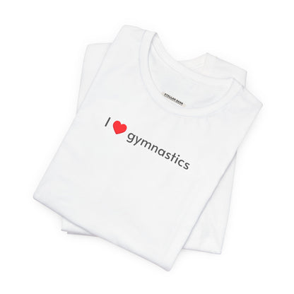 I Love Gymnastics Minimalist Style T-Shirt