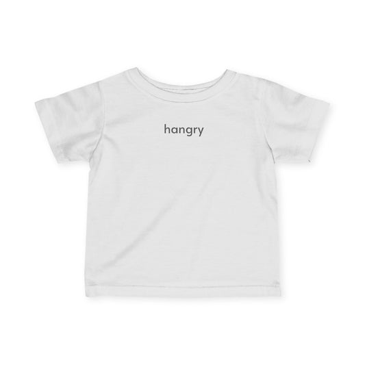 Hangry (Hungry + Angry) Baby/Toddler Minimalist Style T-Shirt