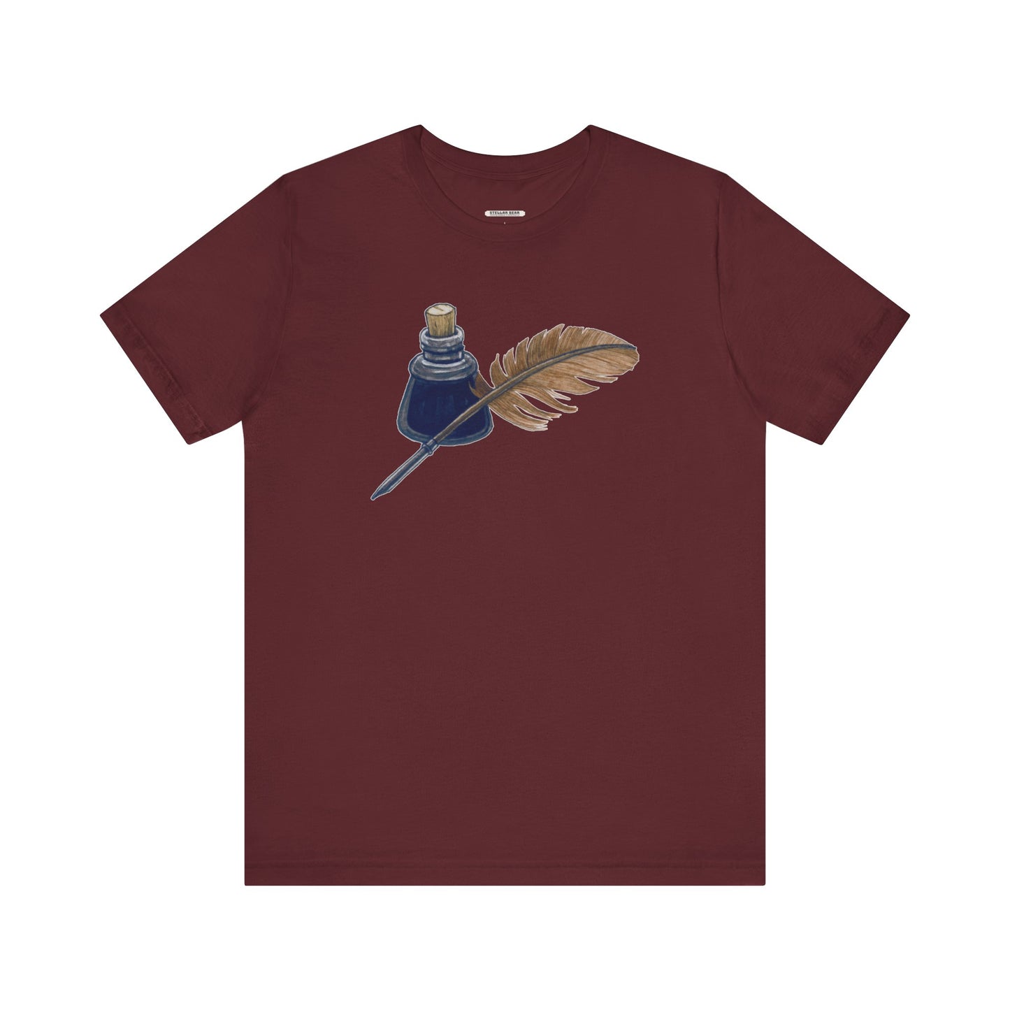 Ink and Feather Quill Pen Vintage Objects Graphic T-Shirt