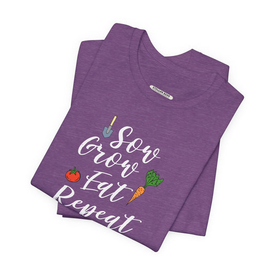 Sow Grow Eat Repeat Graphic T-Shirt