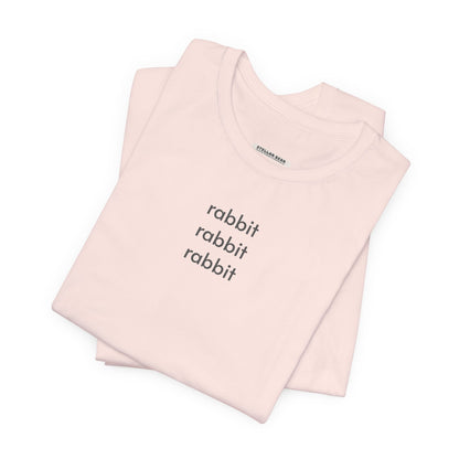 Rabbit Rabbit Rabbit Minimalist Style T-Shirt