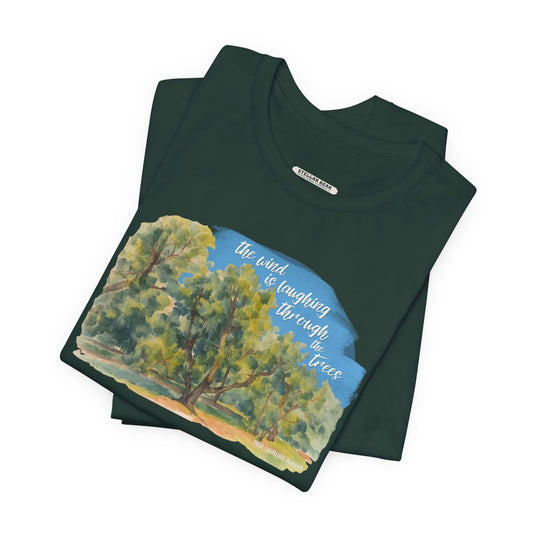 The Wind is Laughing Through the Trees Graphic T-Shirt (Paul Laurence Dunbar)