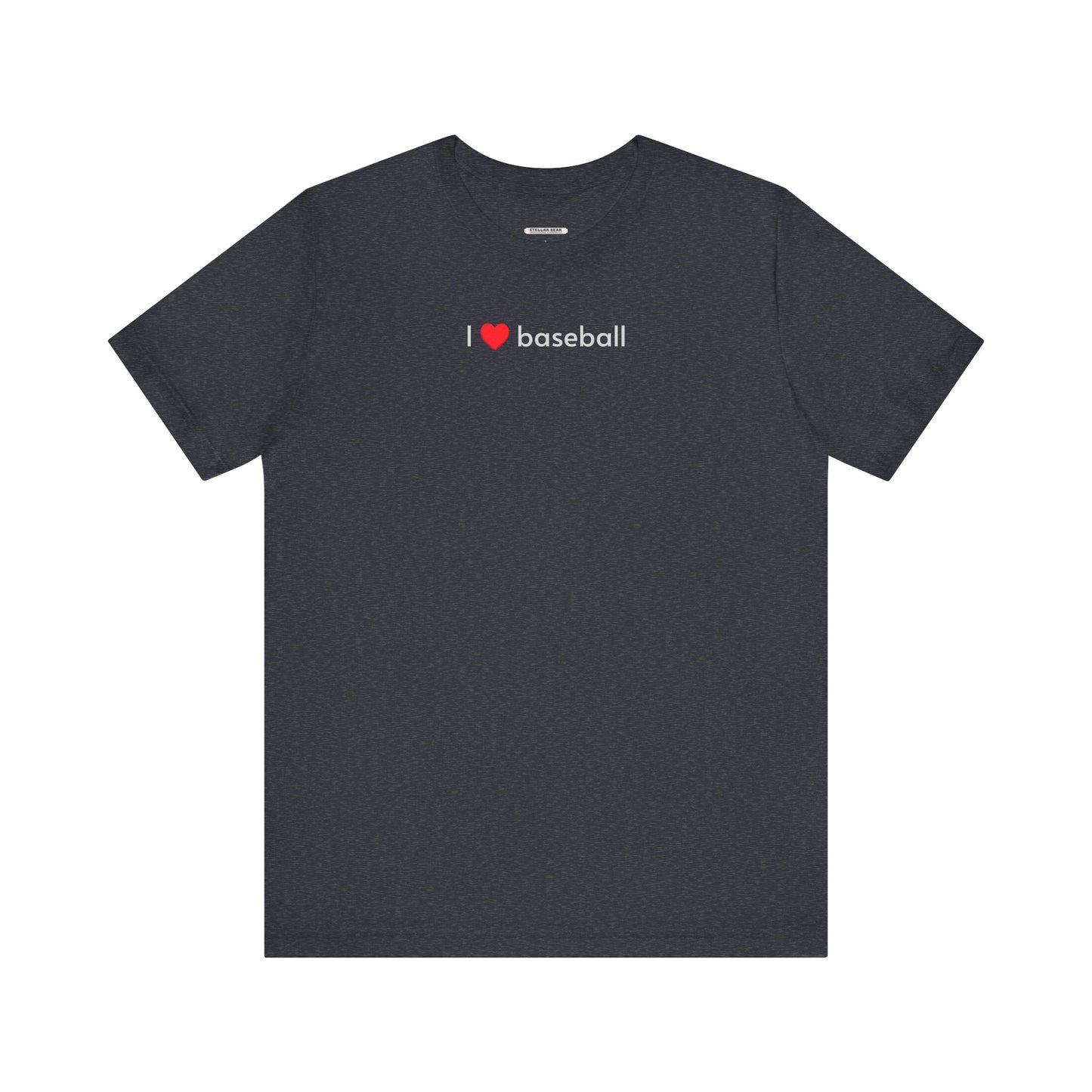 I Love Baseball Minimalist Style T-Shirt