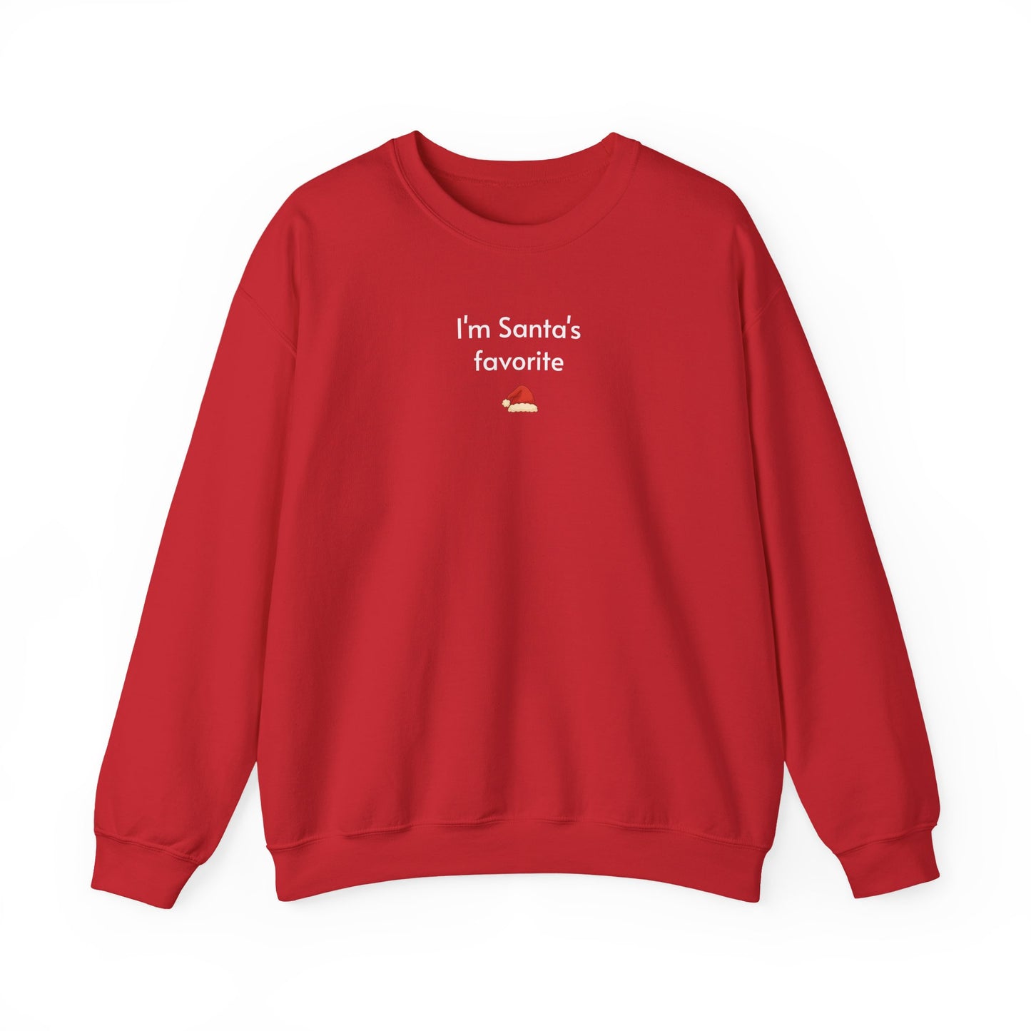 I'm Santa's Favorite Minimalist Style Sweatshirt