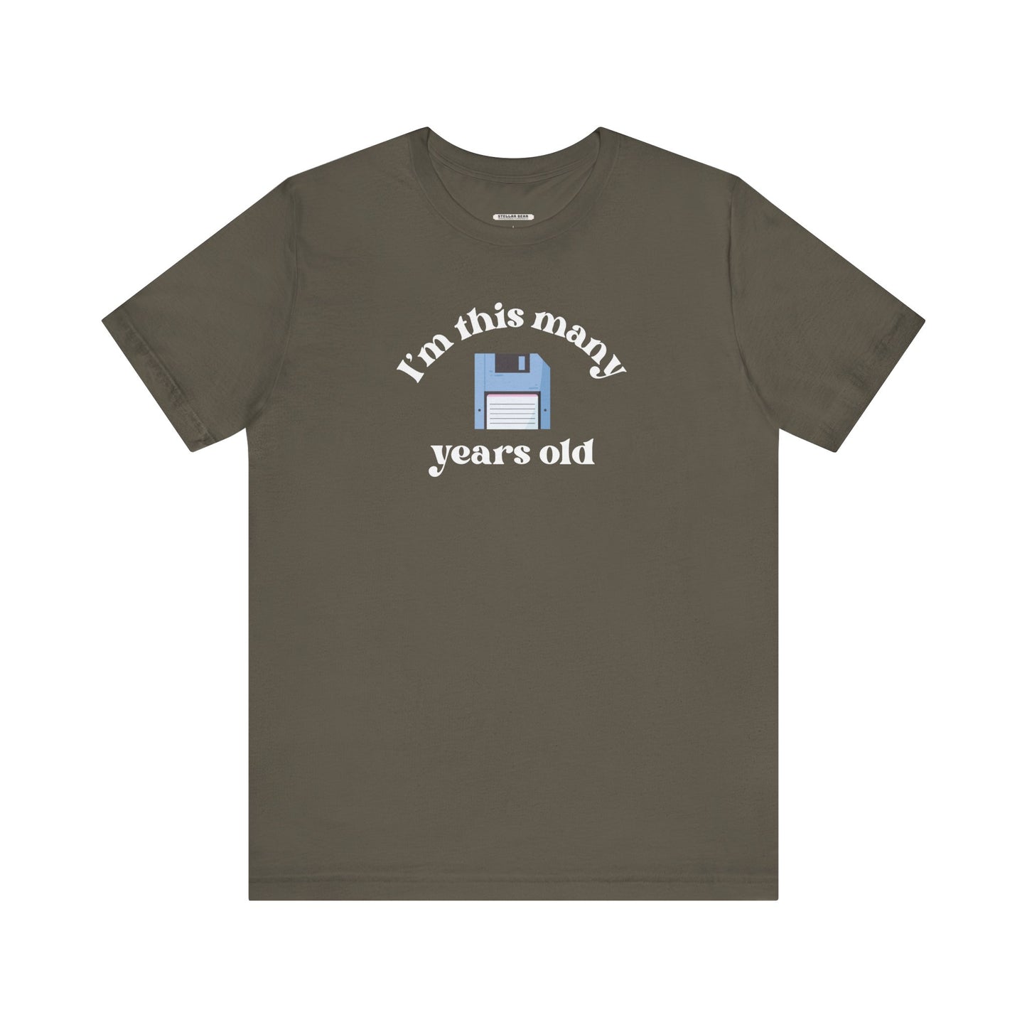 I'm This Many Years Old (Floppy Disk) Graphic T-Shirt