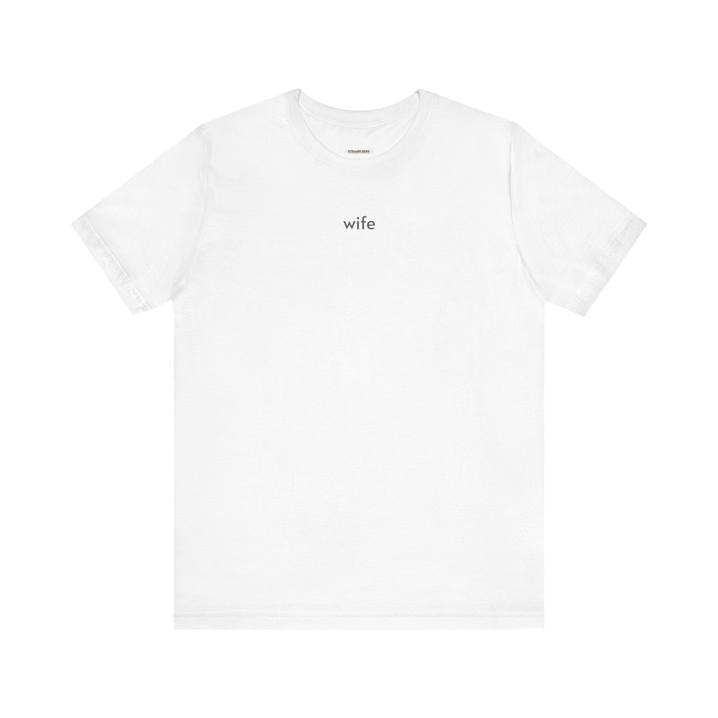 Wife Minimalist Style T-Shirt for Wedding, Honeymoon
