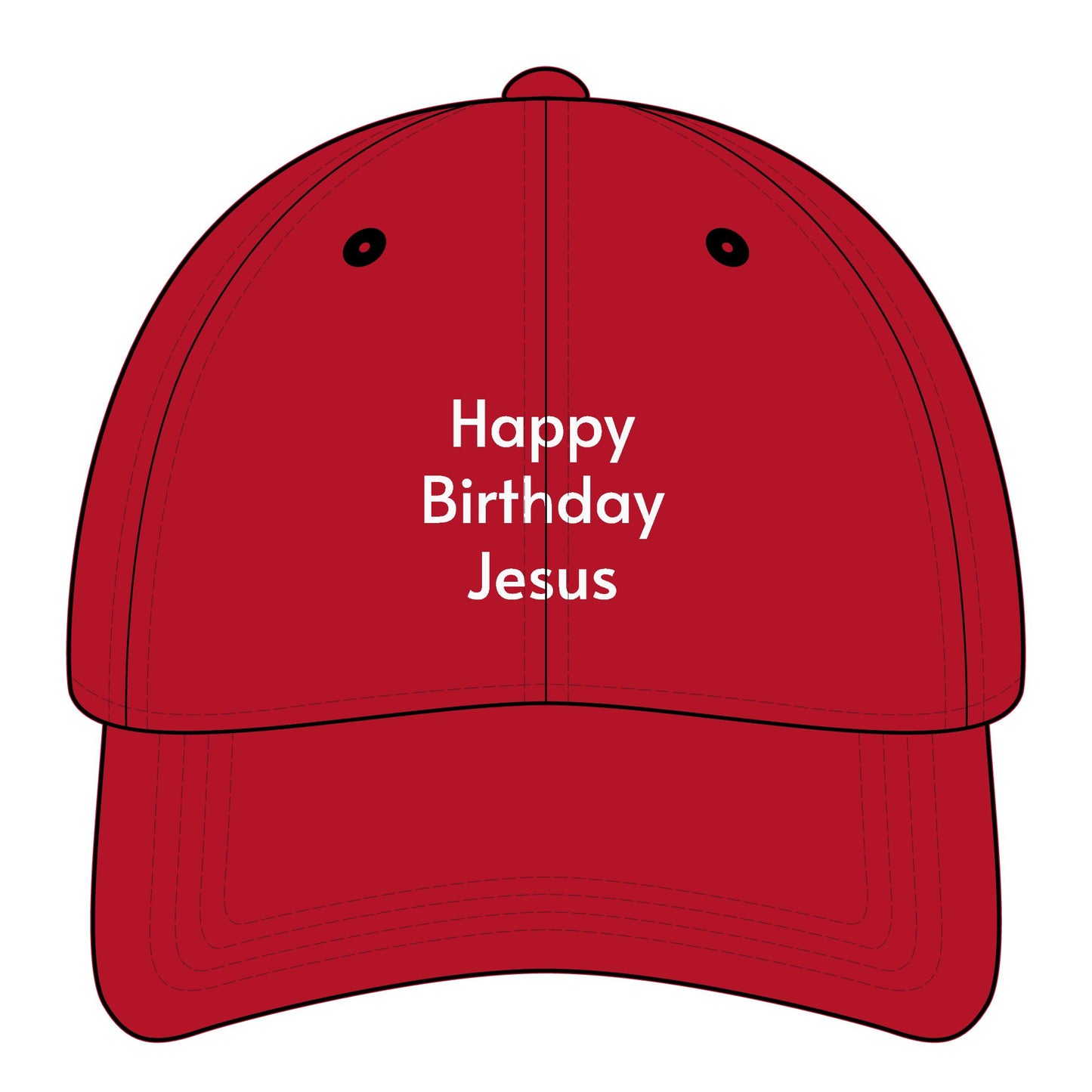 Happy Birthday Jesus Minimalist Style Cap