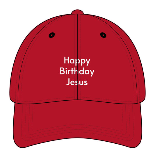 Happy Birthday Jesus Minimalist Style Cap