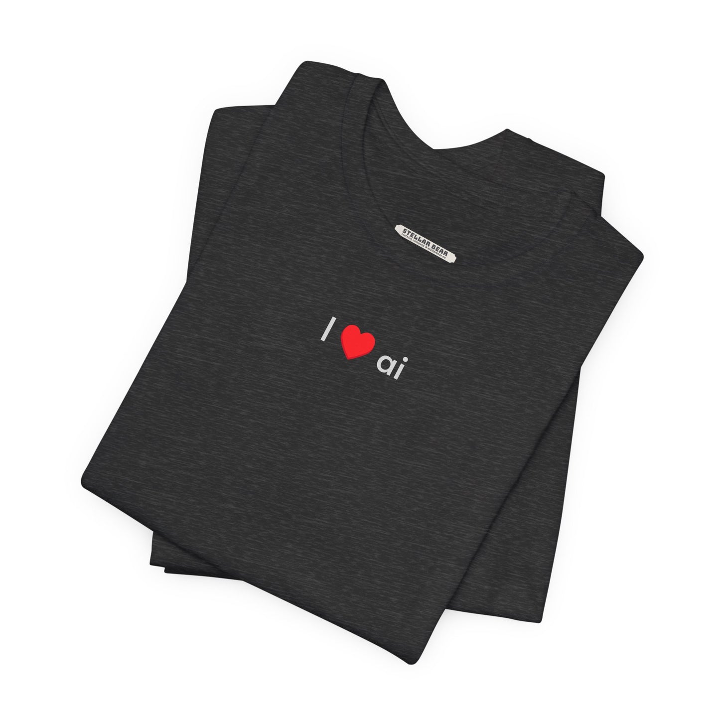 I Love AI Minimalist Style T-Shirt