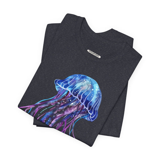 Jellyfish Blue Purple Graphic T-Shirt