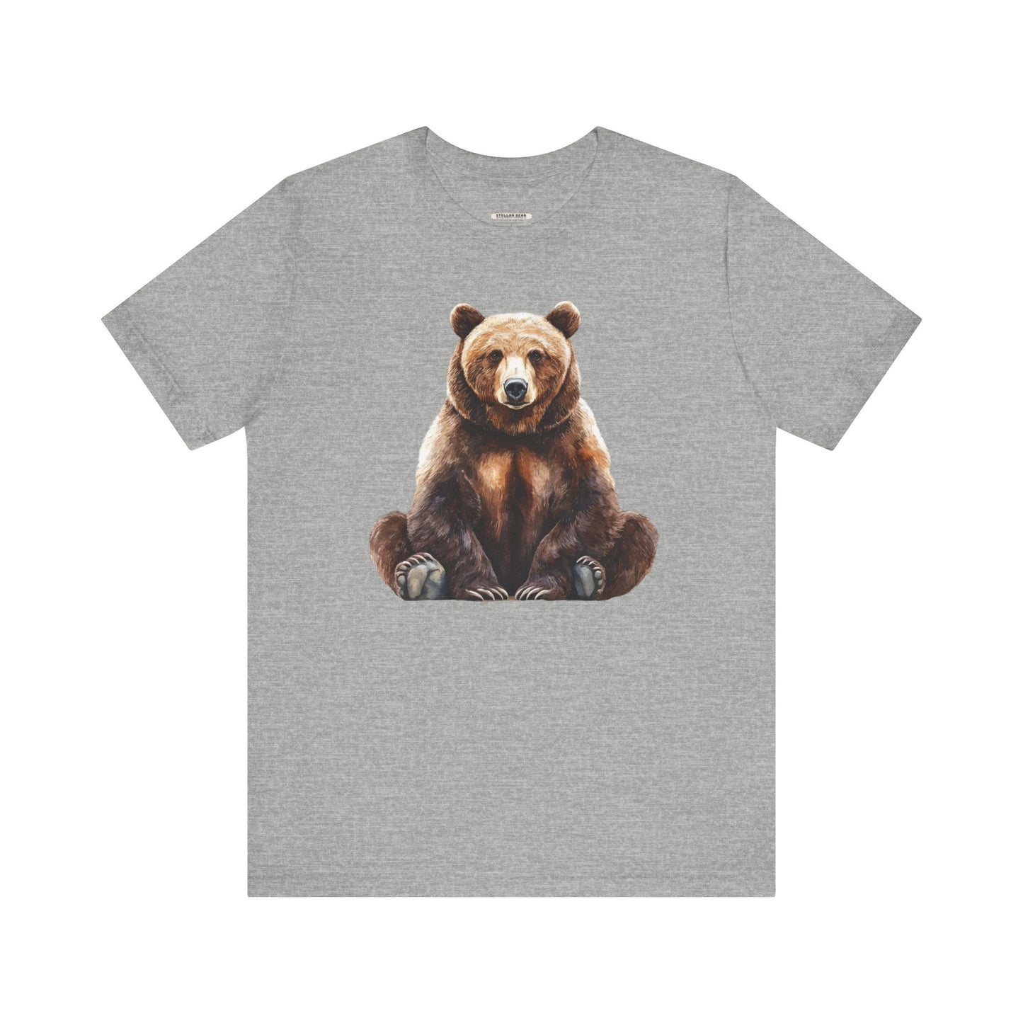 Grizzly Bear Sitting Graphic T-Shirt