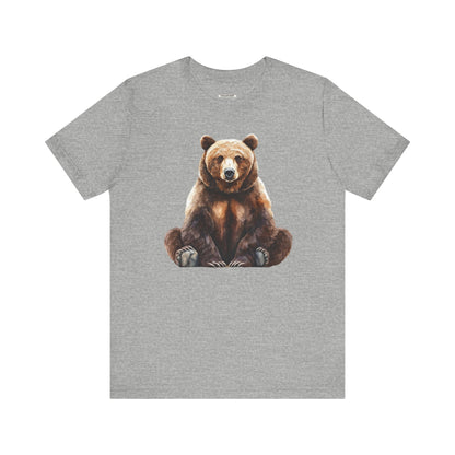 Grizzly Bear Sitting Graphic T-Shirt