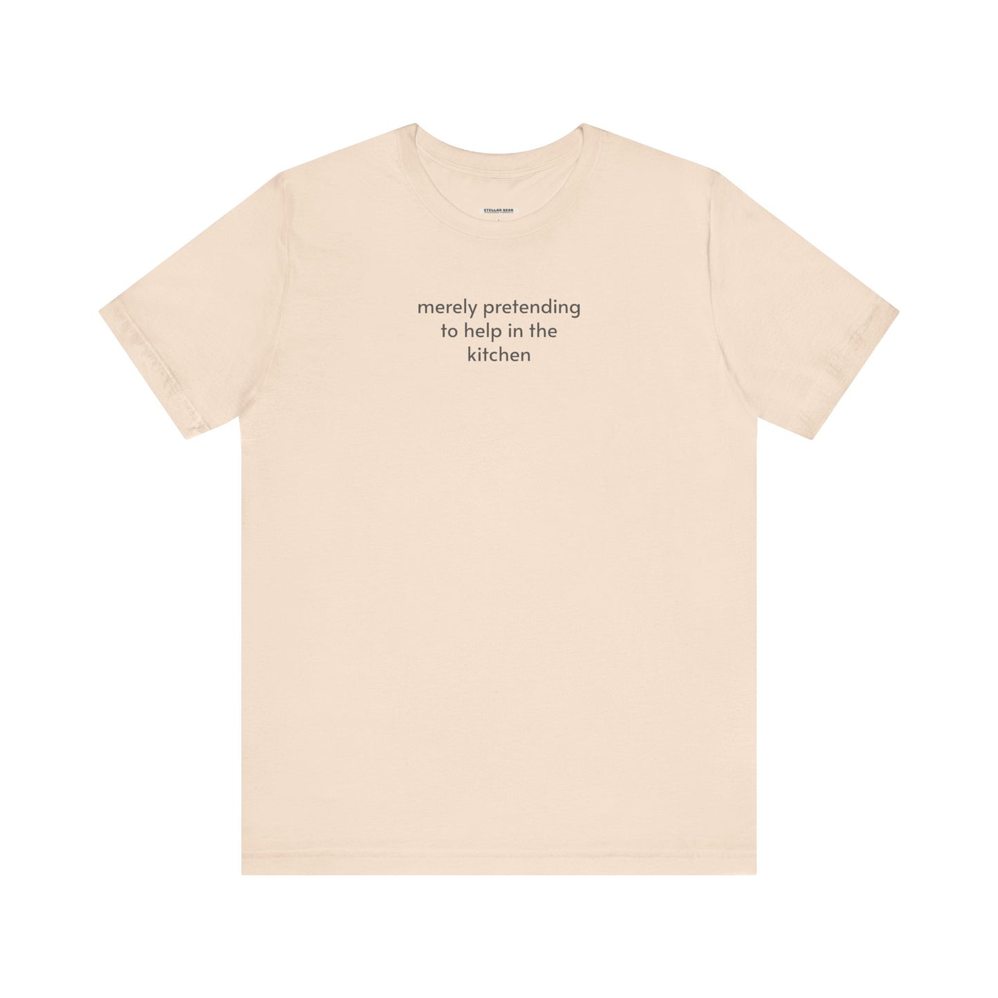 Merely Pretending to Help in the Kitchen Minimalist Style T-Shirt