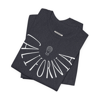 California Liquid Letters Graphic T-Shirt