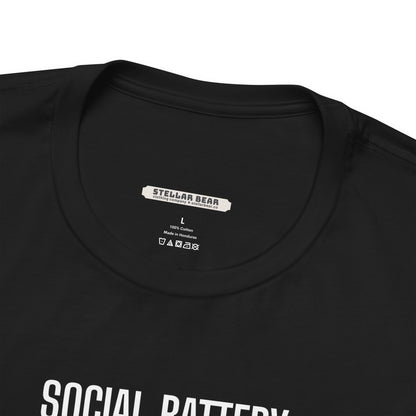 Social Battery 1% Graphic T-Shirt