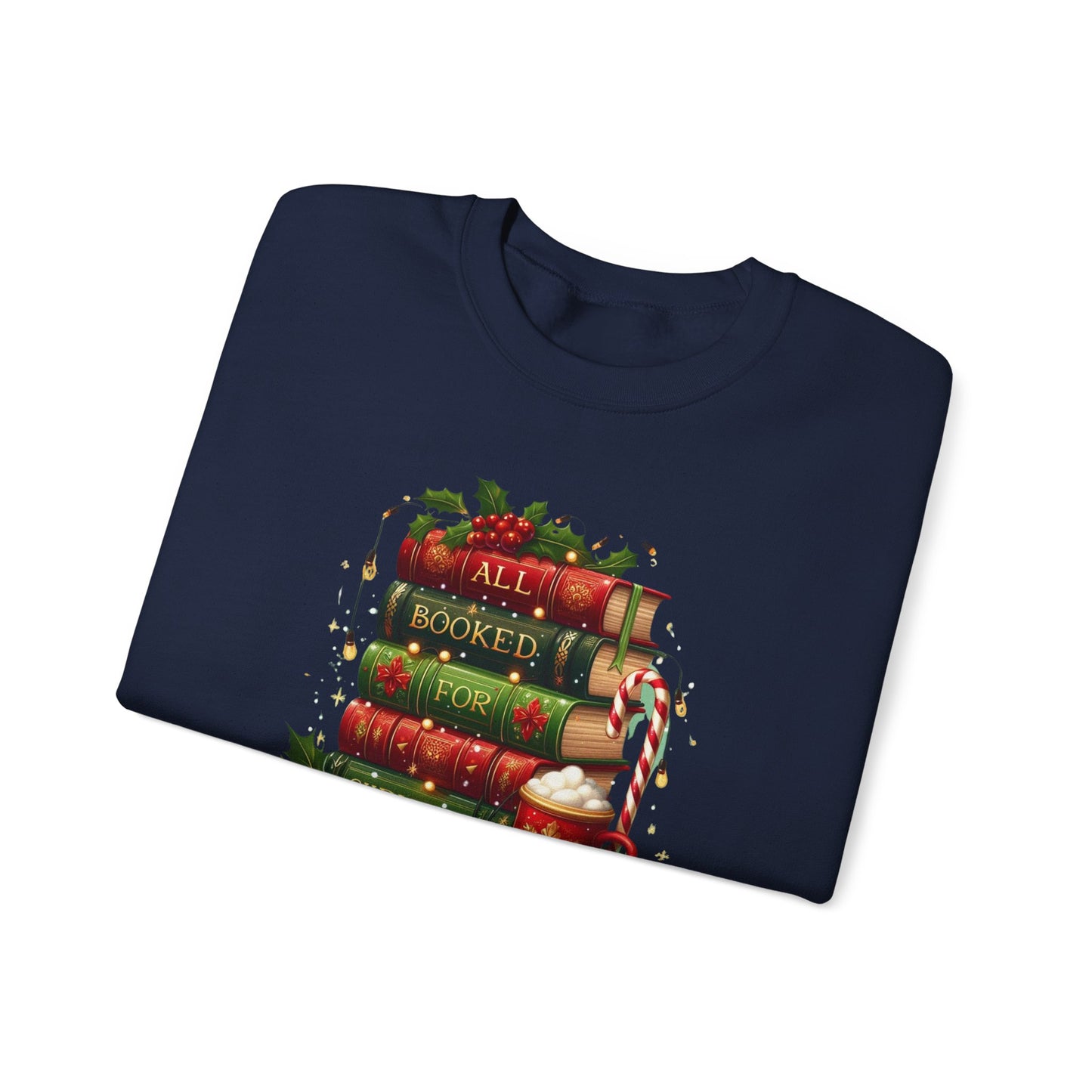 All Booked for Christmas Graphic Sweatshirt