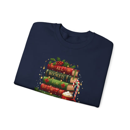 All Booked for Christmas Graphic Sweatshirt