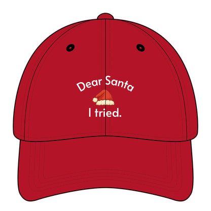 Dear Santa I Tried Minimalist Style Cap