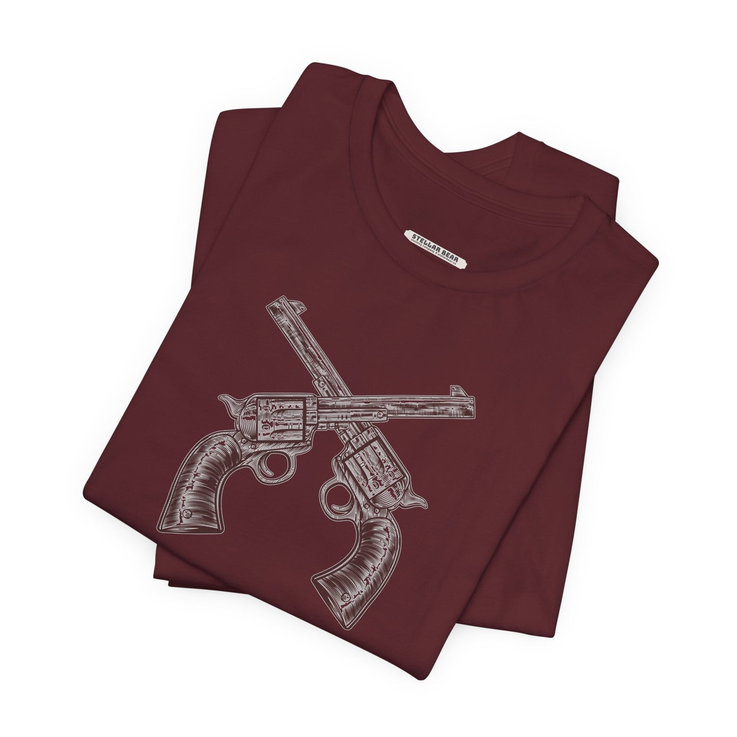 Pistols Crossed Vintage Objects Graphic T-Shirt
