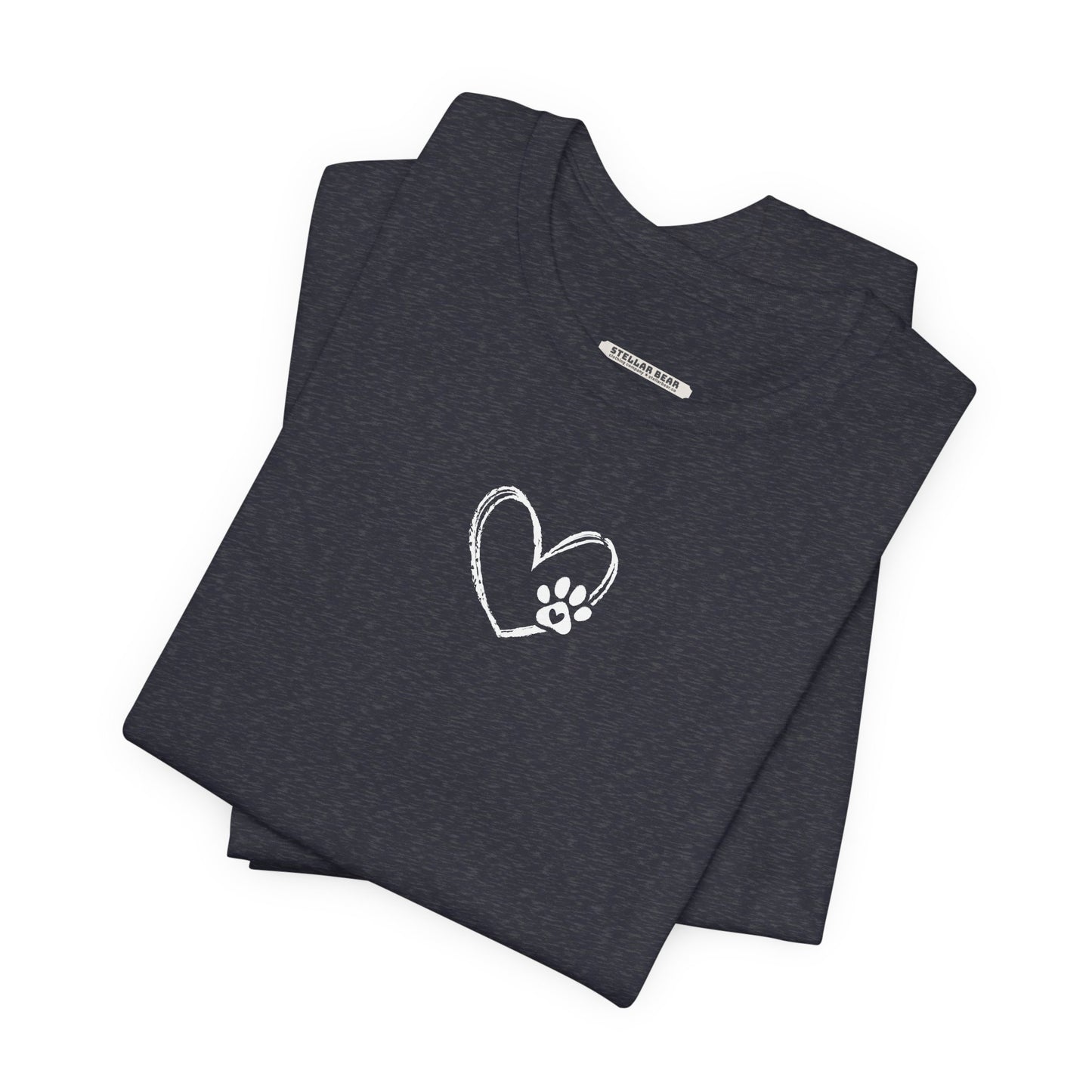 Heart Animal Paw Graphic T-Shirt