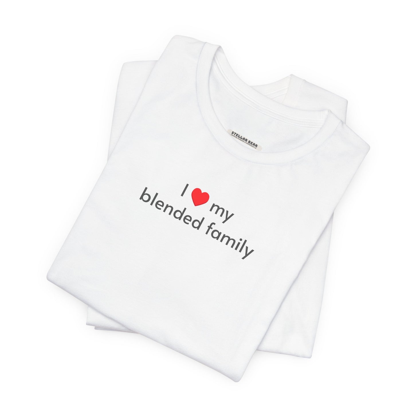 I Love My Blended Family Minimalist Style T-Shirt