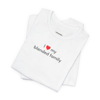 I Love My Blended Family Minimalist Style T-Shirt
