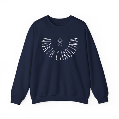 North Carolina Liquid Letters Graphic Sweatshirt