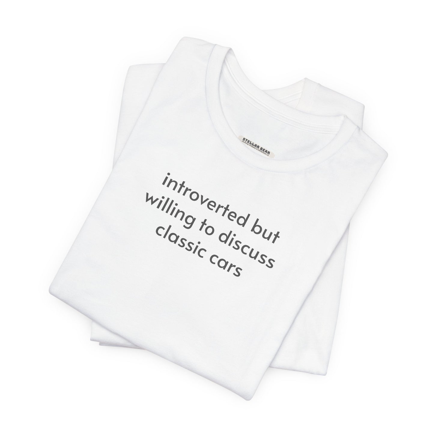 Introverted but Willing to Discuss Classic Cars Minimalist Style T-Shirt