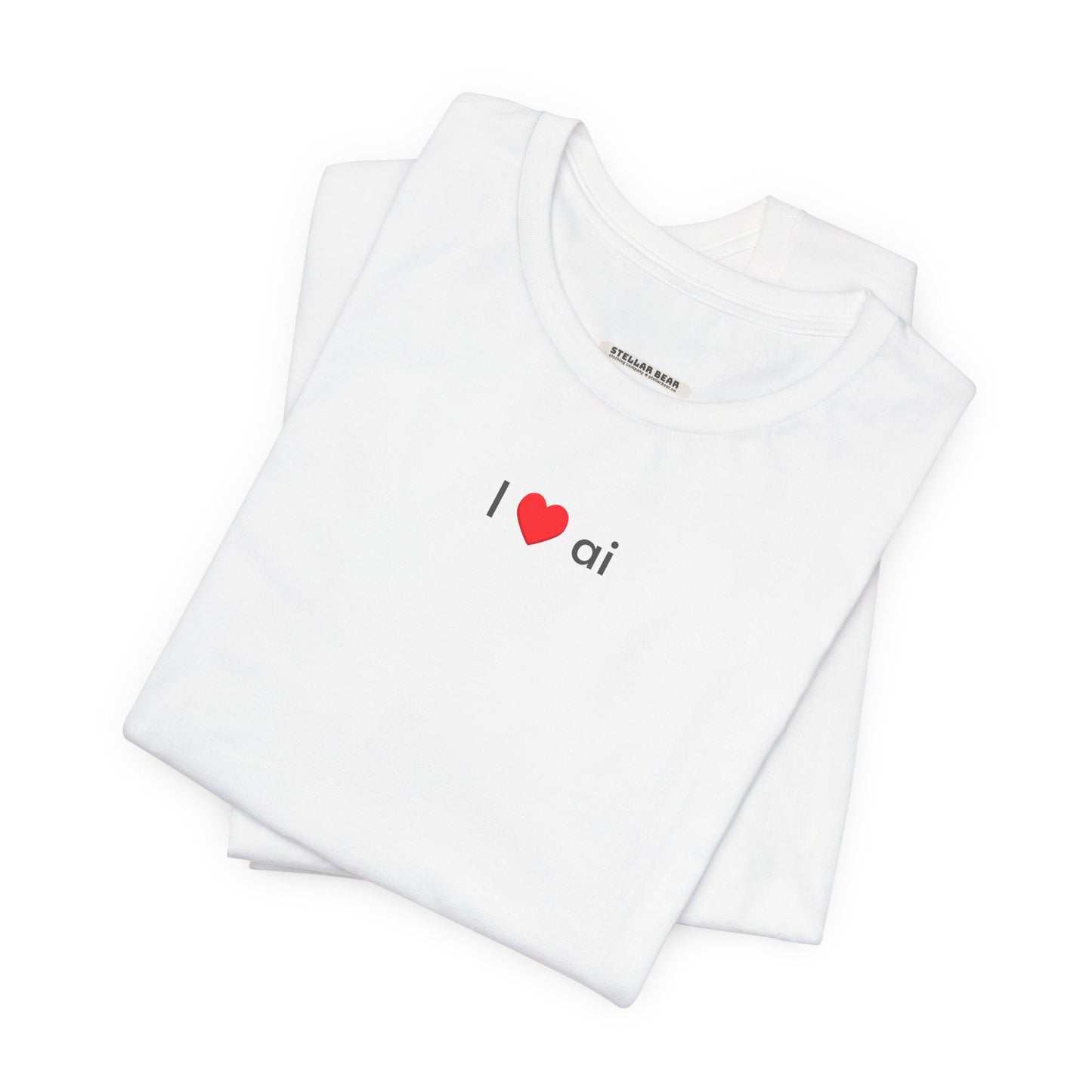 I Love AI Minimalist Style T-Shirt