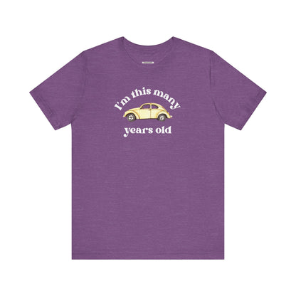 I'm This Many Years Old (Car) Graphic T-Shirt