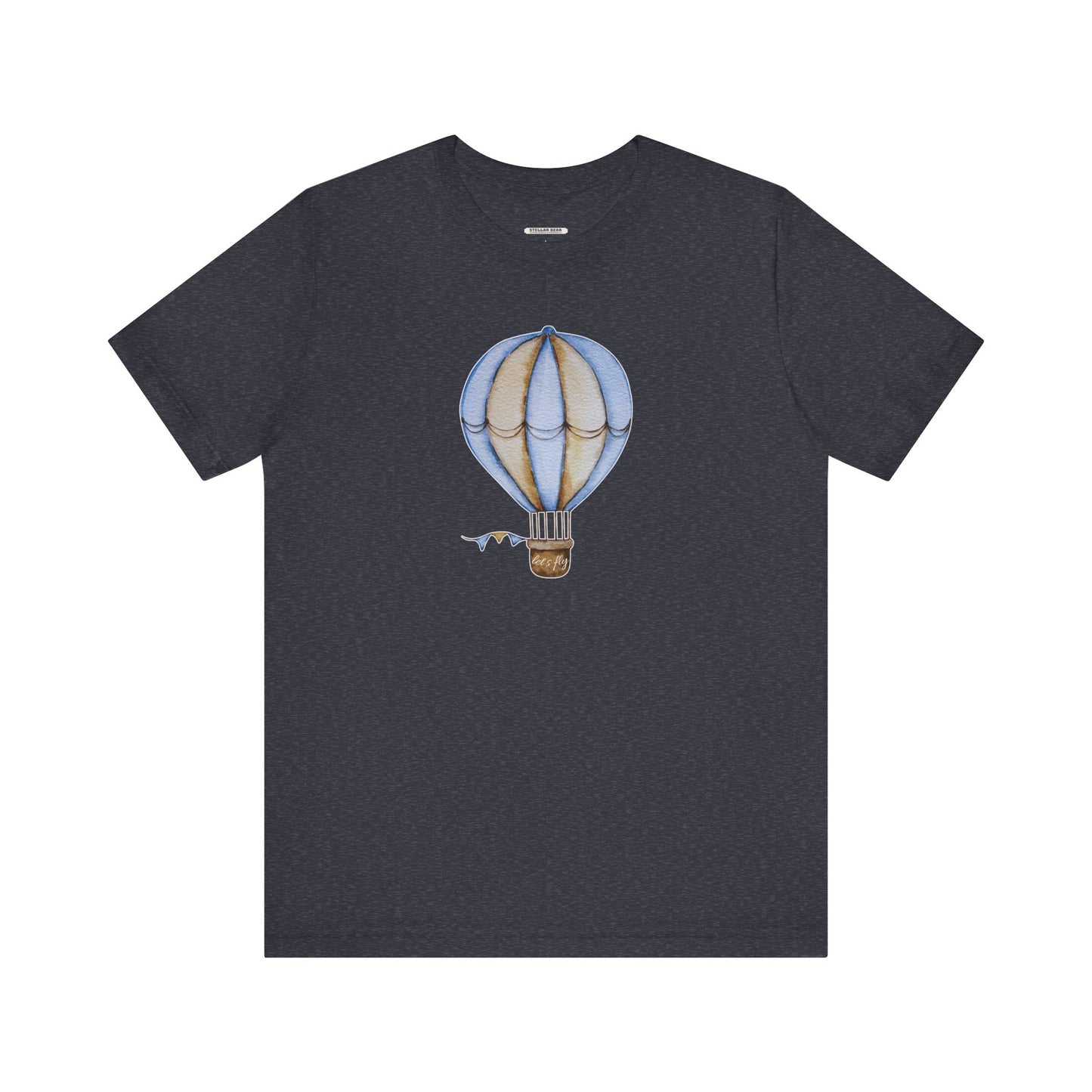 Hot Air Balloon Let's Fly Old-Style Vintage Objects Graphic T-Shirt